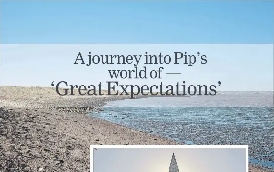  ?? TOM JAMIESON NYT ?? Egypt Bay on the Hoo Peninsula in England. Dickens began his novel in the marshes of the Hoo Peninsula, about 40 kilometres from London. More than 150 years later, a traveler retraces the path of that book’s indelible characters.