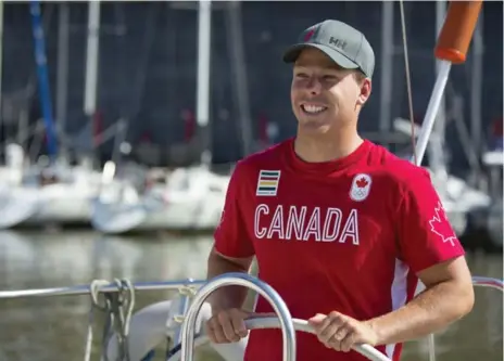  ?? CHRIS SO/TORONTO STAR ?? Oakville’s Lee Parkhill will be Canada’s lone contender in Laser sailing at the Rio Olympics, where competitio­n starts Aug. 8.