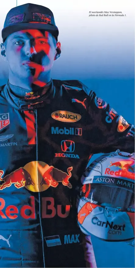  ??  ?? El neerlandés Max Verstappen, piloto de Red Bull en la Fórmula 1.
