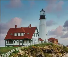  ?? GETTY IMAGES PHOTOS ?? LIGHTING THE WAY: The Portland Head lighthouse is one of several that can be seen on Maine’s Lighthouse Trail, stretching from Kittery to Calais.