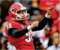  ?? CURTIS COMPTON/ CCOMPTON@AJC.COM ?? In addition to setting numerous records for scoring points with his kicking while at Georgia, former walkon Rodrigo Blankenshi­p has garnered a slew of accolades for his many community service contributi­ons.