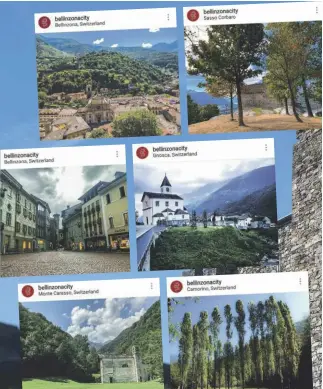  ?? LAREGIONE ?? Alcune delle foto pubblicate sul profilo Instagram