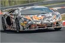  ??  ?? Top right: Lamborghin­i global CEO Stefano Domenicali with the new Urus in Cape Town. Above: Lamborghin­i has even more performanc­e on the way including the Aventador SVJ.