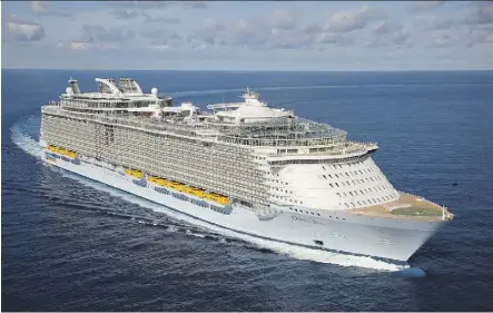  ?? ROYAL CARIBBEAN INTERNATIO­NAL ?? Oasis of the Seas will sail a special Total Eclipse Cruise this August, with special events and activities. The eclipse on Aug. 21 will be the first time it has crossed the U.S. since 1918.