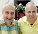  ??  ?? Inseparabi­li
Bruno e Gianni Bugnano, 66 anni