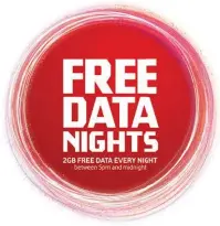  ??  ?? This summer, go crazy with FREE Data Nights, only on Vodafone MyFlex Prepay. Capture your summer with 2GB of FREE data between 5pm and midnight, every night for a limited time. To get FREE Data Nights, see vodafone.co.nz/nights. T&Cs apply. Limited time only.