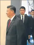  ?? AFP ?? MANDATARIO. El líder chino estará hoy en Olivos en el marco de su visita de Estado.