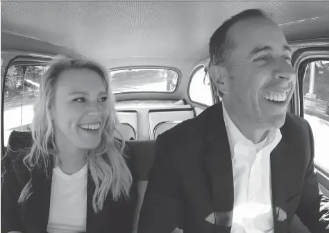  ?? NETFLIX ?? Kate Mckinnon and Jerry Seinfeld appear in an episode of Comedians in Cars Getting Coffee, a series long overdue for a road trip to Canada.