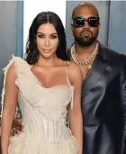  ??  ?? Kim Kardashian and Kanye West.