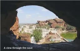  ??  ?? A view through the cave