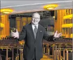  ?? Benjamin Hager Las Vegas Review-journal ?? President and Chief Executive Officer Myron Martin said he aims to open
The Smith Center for the Performing Arts at 100 percent capacity when the time comes. “We’ve always said that theater is not something you do spread out,” he said.