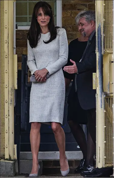  ??  ?? At Her Majesty’s pleasure: The Duchess of Cambridge paid a visit to Send prison in Surrey