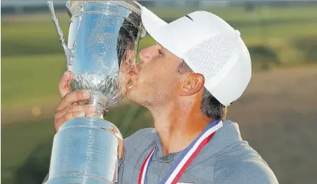  ?? CAROLYN KASTER/THE ASSOCIATED PRESS ?? American Brooks Koepka is the first player to win back-to-back U.S. Opens since Curtis Strange completed the feat in 1988 and ’89.