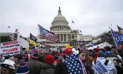  ?? Photograph: José Luis Magaña/AP ?? Rioters loyal to Donald Trump rally at the US Capitol in Washington on 6 January 2021.
