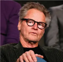  ?? (Lucy Nicholson/Reuters) ?? SAM SHEPARD talks about the Discovery Channel’s ‘Klondike’ miniseries in Pasadena, California, in January 2014. Shepard played Jesuit priest William Judge in the drama about the 1890s gold rush in northweste­rn Canada.