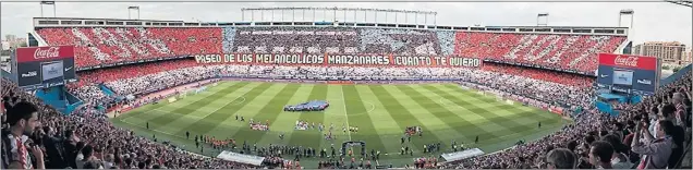  ??  ?? OTRA FINAL. El Vicente Calderón echa el cierre en un partido oficial: la final de la Copa del Rey, que en su estadio ya se ha disputado en trece ediciones anteriores.