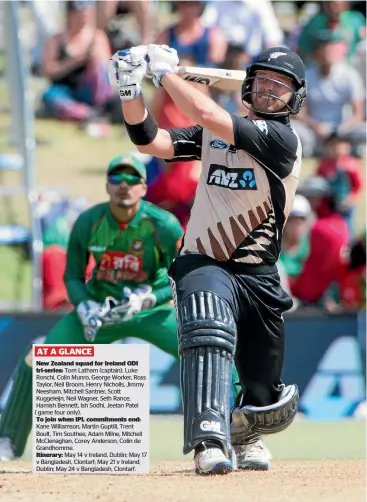  ?? PHOTOSPORT ?? Power-hitting allrounder Corey Anderson has been performing strongly in the Indian Premier League.