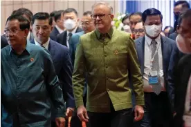  ?? Photograph: Saul Loeb/AFP/ Getty Images ?? The Australian prime Minister, Anthony Albanese, says he is prepared to have a conversati­on with his Chinese counterpar­t without ‘preconditi­ons’.