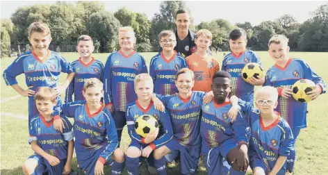  ??  ?? Pictured are Parkside Athletic Under 12s before their 2-1 defeat by Park Farm Pumas Blue. From the left are, back, Jeorge Hill, Harry Lamond, Thomas Coenen, Davy Sulch, Tyler Gollings, Charlie Howard, Duncan-Lee Sulch, Harvey Griffin, front, Timmy...