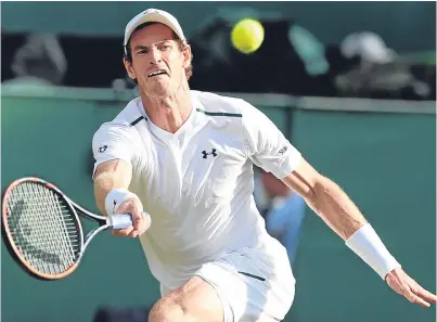  ?? Picture: PA. ?? Andy Murray: has not played a tour match since losing in the Wimbledon quarter-finals.