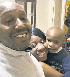  ?? ?? SHATTERED FAMILY: Dimone Fleming thought Columbus Canada, father of her two kids including 3-year-old DeShawn (together above) “was the devil.” She allegedly killed the kids Saturday.