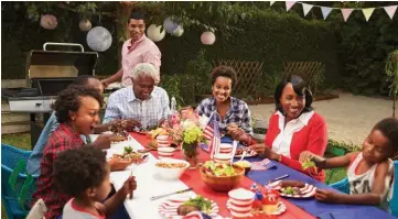  ?? ?? Those planning on a July Fourth fête can consider these tips as they prepare to celebrate with family and friends.