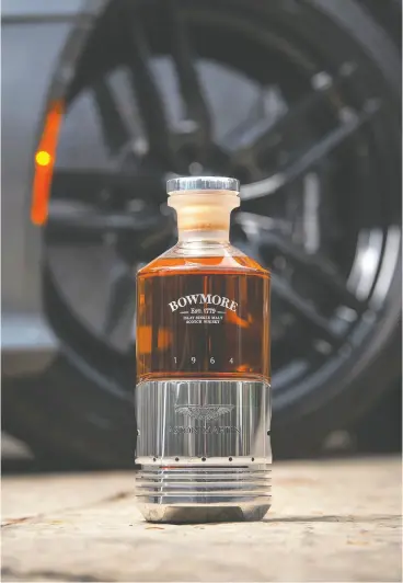  ?? BEAM SUNTORY ?? A highly coveted bottle of the rare Black Bowmore 1964 DB5 31-year old scotch whisky
will be going up for sale at Ontario’s LCBO for $85,000 — plus a 20-cent deposit.