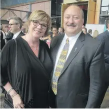  ??  ?? MLA Richard Gotfried and his wife Cathy were among the dignitarie­s in attendance at the SAM Awards.