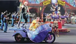  ??  ?? Ringling Bros and Barnum & Bailey performers are seen during a show Saturday in Orlando, Fla.