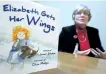  ?? CLIFFORD SKARSTEDT/EXAMINER ?? East City author Janet Stobie, a writer and motivation­al speaker and a former United Church minister who retired in 2009, talks to a reporter about her book Elizabeth Gets Her Wings, her seventh book, on Tuesday.