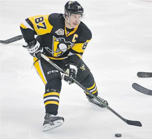  ?? — AP FILES ?? Pittsburgh Penguins captain Sidney Crosby and other superstars have said they want to go to the 2018 Winter Olympics in PyeongChan­g, but haven’t said they’d leave their NHL teams as the Washington Capitals’ Alex Ovechkin threatened to do for the Sochi...