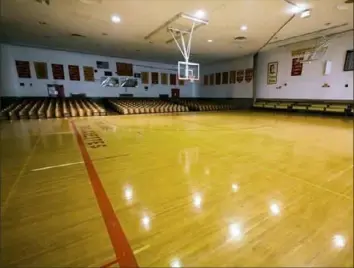  ?? Photo submitted by Molly Rottmann ?? The old North Catholic High School court in Troy Hill was built on an auditorium stage.