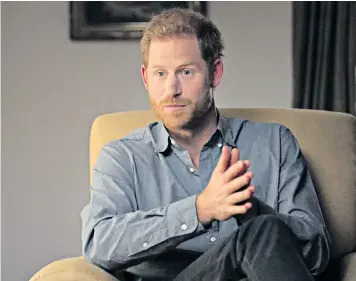  ??  ?? The Duke of Sussex may shock readers of his memoir by accepting some responsibi­lity