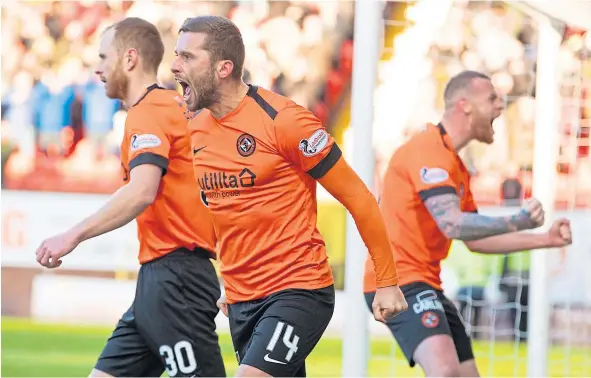  ??  ?? A Dundee United side full of new faces beat Greenock Morton 2-1 at the weekend to set themselves up for a Scottish Cup clash at Premiershi­p St Mirren.