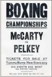  ?? Courtesy Glenbow Museum Archives ?? The poster advertisin­g the McCarty vs. Pelkey match.