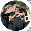  ?? ?? November 5, 2022: The Black Ferns celebrate reaching the World Cup final.