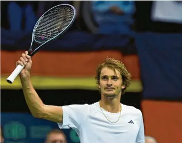  ?? Foto: Harald Tittel, dpa ?? Alexander Zverev ist der einzige deutsche Tennisspie­ler, der zur Weltklasse gehört. Um im Davis Cup weit zu kommen, wird das aber auf Dauer zu wenig sein.