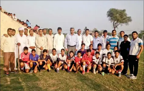  ??  ?? With a footballer in every house, Alakhpura residents, who once criticised the idea of girls playing football, now take pride in their girls. IANS