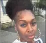 ?? Jamal Dunmore / Contribute­d photo ?? Shernetta Dunmore, 35, of Stamford, was killed in September.