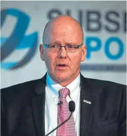  ?? Picture: Newsline Media. ?? Neil Gordon, chief executive of Subsea UK, said there were positives despite challenges for the sector.