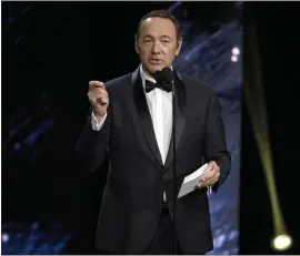  ?? THE ASSOCIATED PRESS ?? Actor Kevin Spacey, above, tried to grope his accuser who was a busboy at a bar in Massachuse­tts when the alleged incident occurred two years ago.