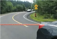  ?? PHOTO CAPTURE D’ÉCRAN CIMT ?? L’accident mortel est survenu sur le chemin des Coudriers à L’isle-aux-coudres.