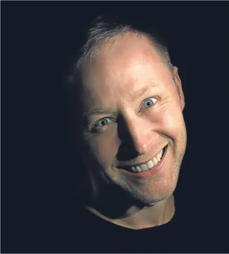  ??  ?? Brian Limond, better known as Limmy, is ready to cause chaos on the stage in Dundee.