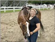  ??  ?? Stefanie Beselko of Leroy Township has been doing 4-H for eight years and always had an interest in horses.