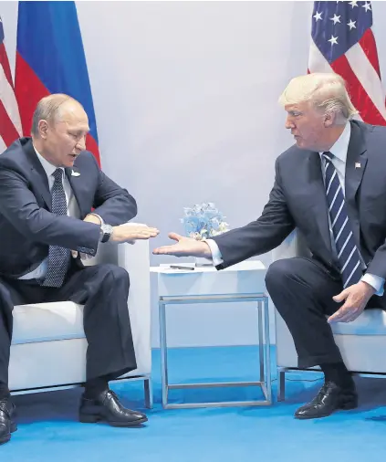  ?? ap ?? El encuentro de Putin y Trump; una realidad que también podría ser ficción