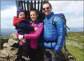  ??  ?? On top: Murray with his mum and dad on the summit of Dumyat