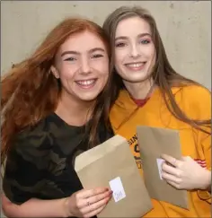  ??  ?? Loreto students Isobel Allen (Crossabeg) and Rachel McDarby (Wexford).