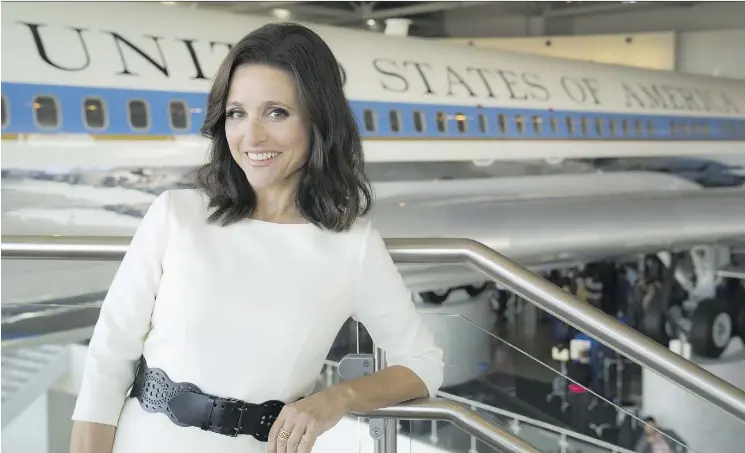  ?? JUSTIN M. LUBIN/HBO ?? Julia Louis-Dreyfus, who has won six straight Emmys for her role as Selina Meyer in Veep, will receive this year’s Mark Twain Prize for American Humor on Sunday.