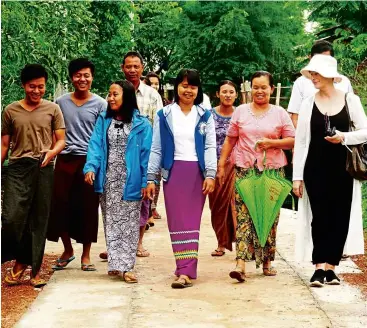  ??  ?? Aye Chan’s social enterprise initiative in Myanmar has seen higher involvemen­t of locals in project management.