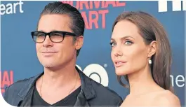  ??  ?? Brad and Angelina wanted too much to be Bluenoses for a day